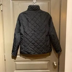 Old Navy Quilted Barn Jacket, Color: Black Jack Jas